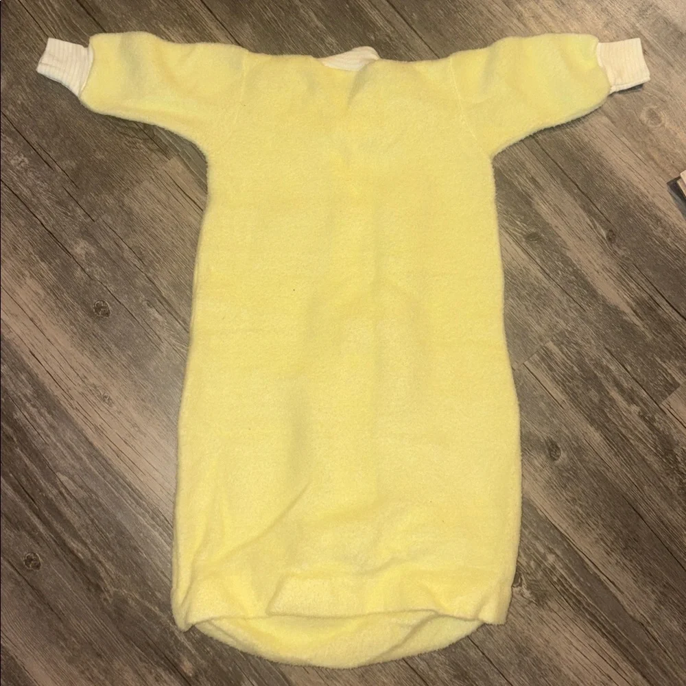Vintage Carters Baby Yellow Unisex Sleeper One Pc Sleep Sack TO-26 Lbs
